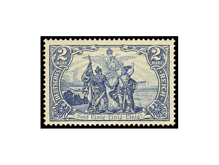 2 M. schwarzblau, postfrisch, Kabinett, Fotoattest Jäschke-L. BPP
