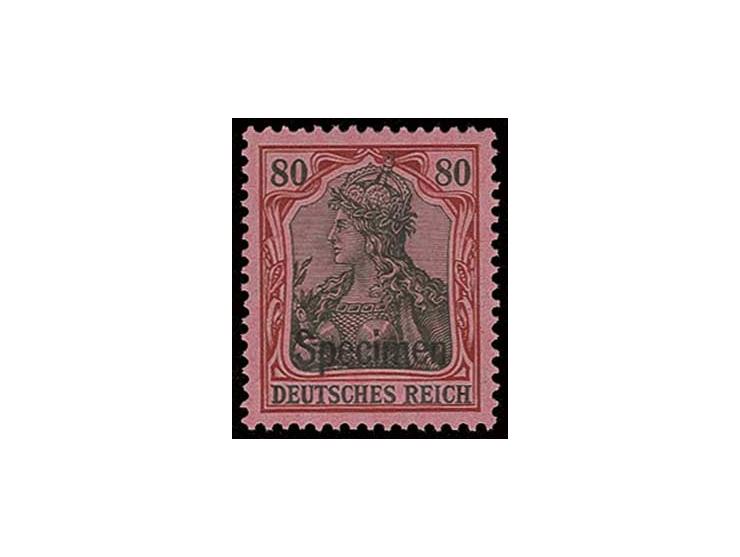 1905/13, Friedensdrucke: 2-80 Pfg. mit Aufdruck "Specimen" bis auf 60 Pfg. kpl., postfrisch, Luxus (Mi. 2500,-)