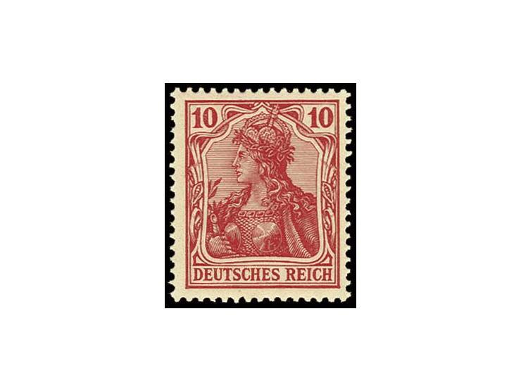 10 Pfg. dunkelrosarot, postfrisch, Luxus, Fotobefund Jäschke-L. BPP (Mi. 700,-)