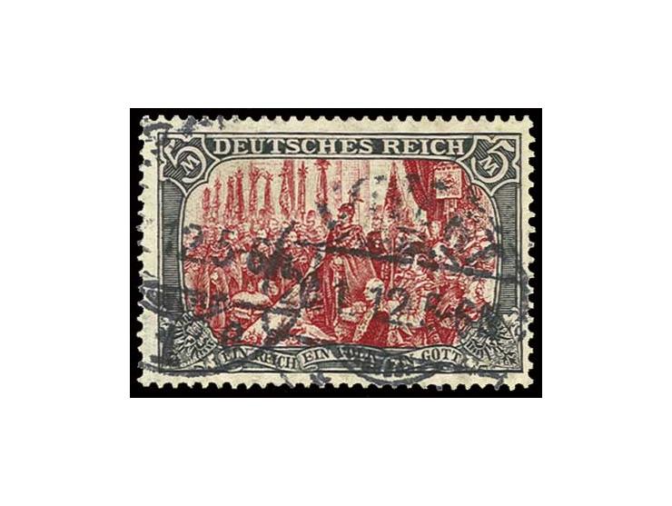 5 M., 2fach gestempelt, Pracht, doppelt sign. Pfenninger (Mi. 2.000,-) (ex Sammlung Gubito)