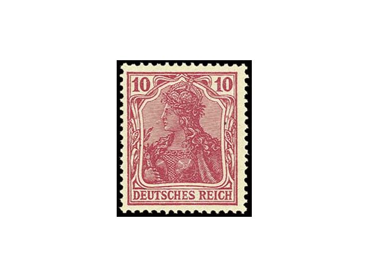 10 Pfg. karmin, postfrisch, Kabinett, Fotoattest Jäschke-L. BPP (Mi. 1200,-)