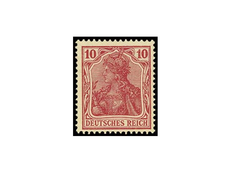 10 Pfg. dunkelrosarot, postfrisch, Kabinett, Fotobefund Dr. Oechsner BPP (Mi. 280,-)