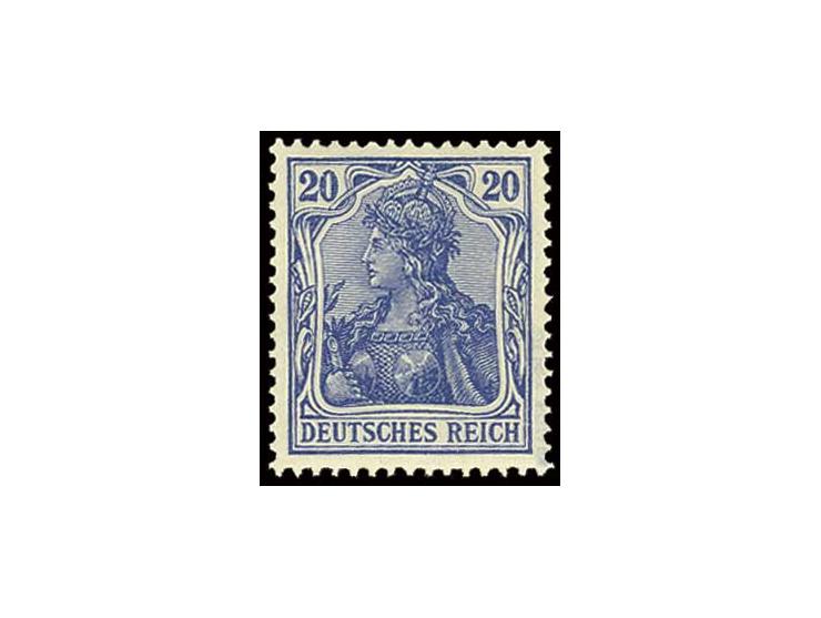 20 Pfg. violettultramarin, postfrisch, Kabinett, sign. Zenker BPP und Fotoattest Jäschke BPP (Mi. 2000,-)