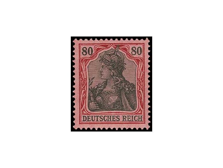 80 Pfg. karminrot, metallisch glänzend, postfrisch, Kabinett, sign. Jäschke BPP
