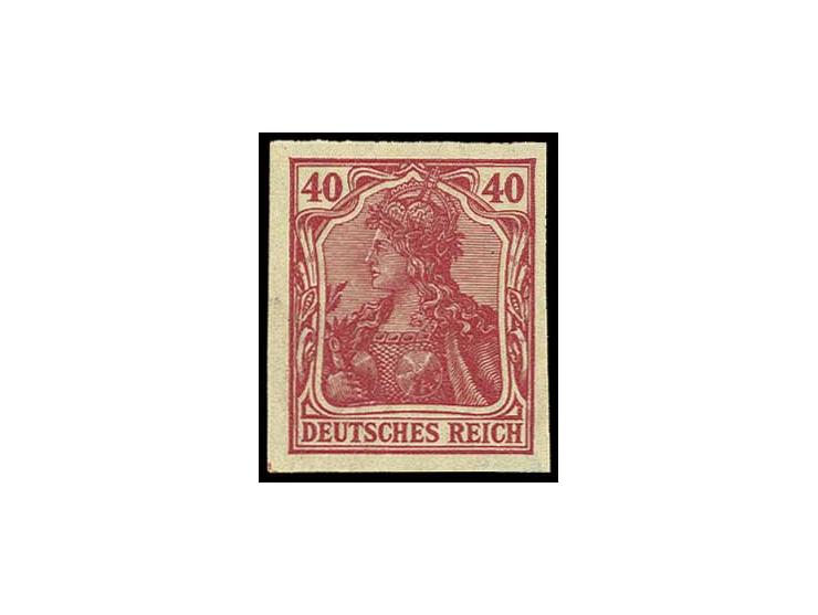 40 Pfg. breitrandig ungezähnt, postfrisch, Luxus, sign. Peschl und Fotobefund Dr. Oechsner BPP (Mi. 500,-)