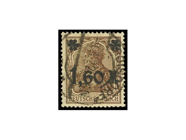1,60 M. dunkelbraun, zentrisch gestempelt "TROISDORF 9.3.22", Kabinett, sign. Oechsner BPP und Infla (Mi. 550,-) (ex Sammlung