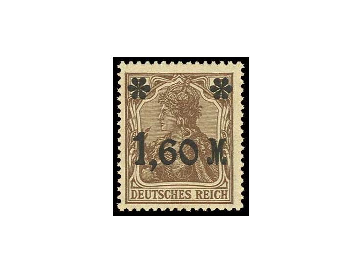 1,60 M. braun, postfrisch, Pracht, Fotoattest Weinbuch BPP (Mi. 1.200,-)