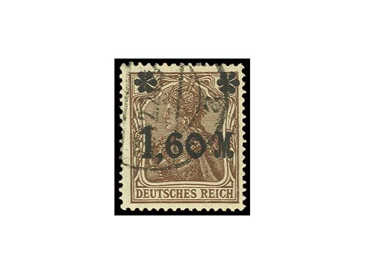 1,60 M. braun mit Teilstempel "ZWENKAU", Pracht, Fotoattest Dr. Oechsner BPP (Mi. 2.000,-) (ex Sammlung Gubito)