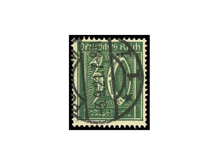 30 Pfg. und 1922, Posthorn 30 M., beide mit Plattenfehler I, gestempelt, Pracht, sign. Infla