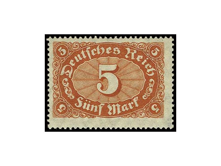 5 M. braun- und rotorange, postfrisch, Kabinett, sign. Oechsner BPP bzw. Bechtold BPP