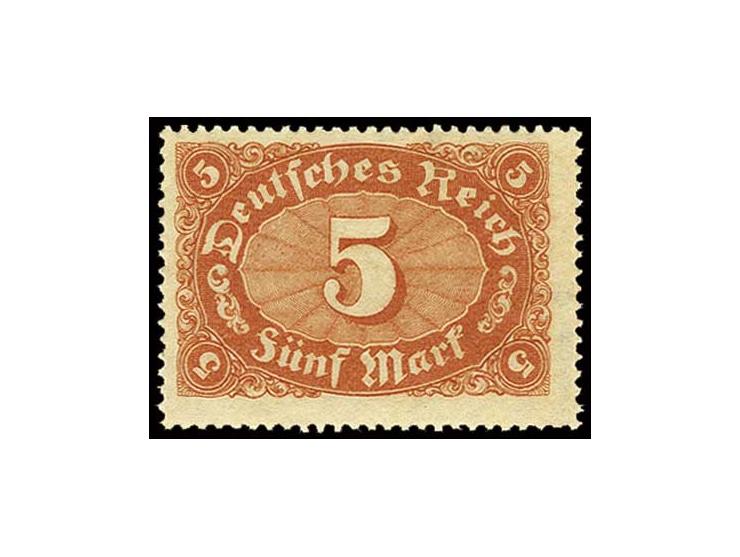 5 M. braunorange, postfrisch, Kabinett, sign. Oechsner BPP (Mi. 500,-)