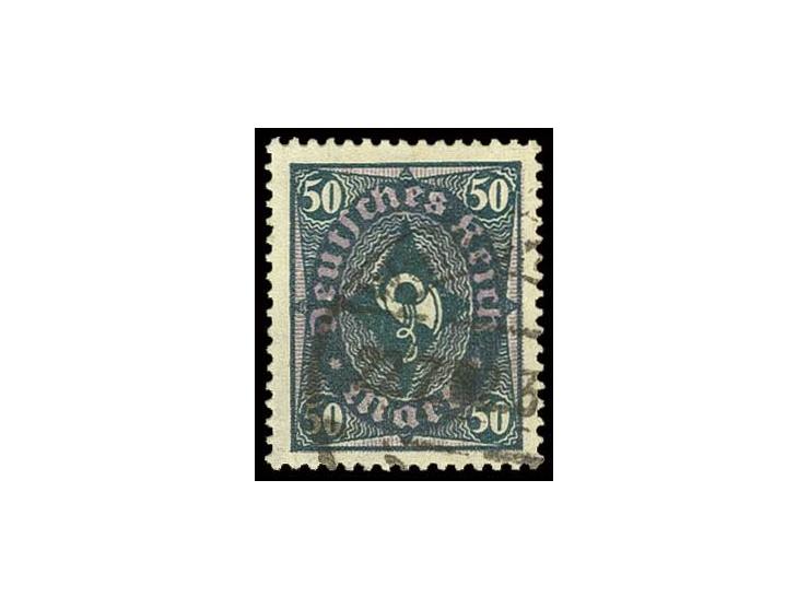 50 M. mit Vierpaß-Wz. und zeitgerechtem Stempel "Weißenfels", Pracht, sign. Infla und Oechsner BPP mit Fotoattest (Mi. 1.100,