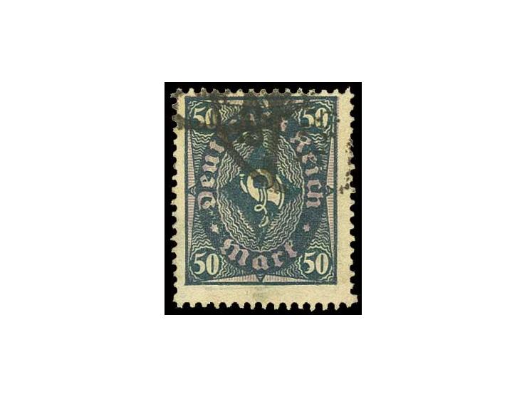 50 M., gestempelt, Pracht, sign. Bechtold BPP und Infla (Mi. 1.100,-) (ex Sammlung Gubito)