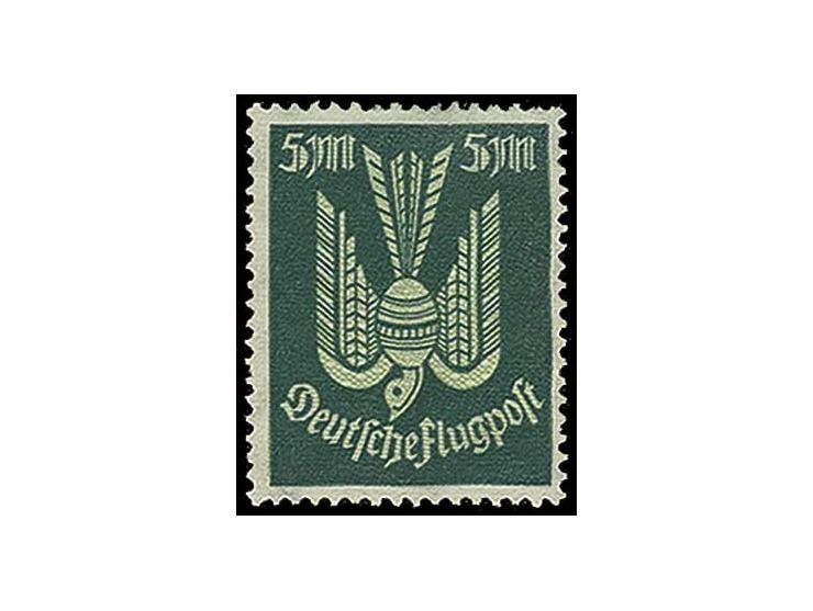 dito, in schwarzblaugrün, hellgrün genetzt, ungebraucht, oben kleine Zahnverkürzungen, sonst einwandfrei, Fotoattest Dr. Oech