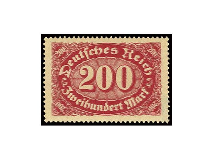 Ziffern mit Wz. Rauten: 100 und 200 M. mit jeweils klarem Doppeldruck, postfrisch, Luus, sign. Infla bzw. doppelt Oechsner BP