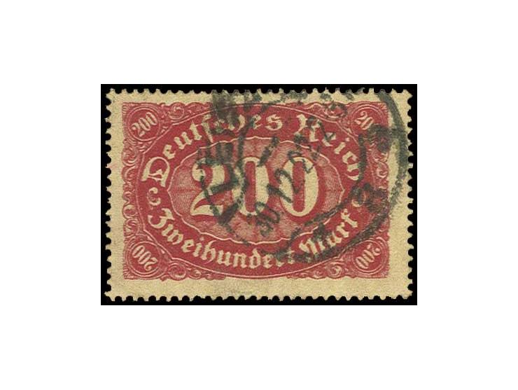 200 M. mit Doppeldruck, gestempelt, Pracht, Fotoattest Winkler BPP (Mi. 1.000,-)