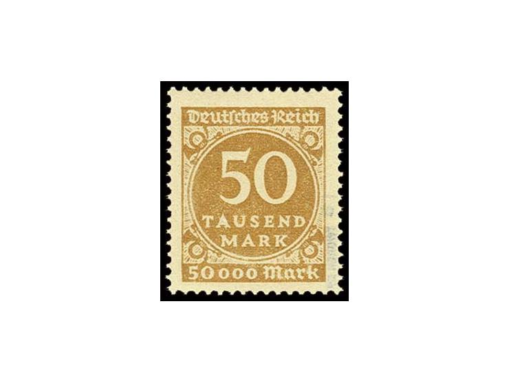50 Tsd. M. hellbraunocker mit fetter Inschrift, postfrisch, Luxus, sign. Tworek BPP