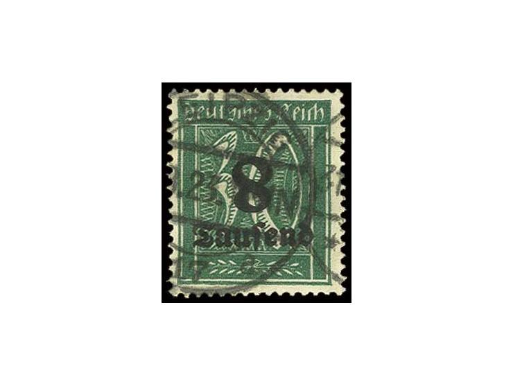 8 Tsd. auf 30 Pfg., "8 kopfstehend", gestempelt, Pracht, Fotoattest Oechsner BPP