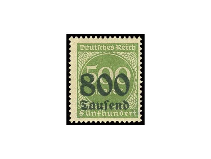 800 Tsd. auf 500 M., Probedruck ohne Strichleiste, postfrisch, Pracht, u.a. sign. Peschl sowie Fotoattest Tworek BPP (Mi. 600