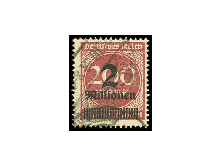 2 Mio. auf 200 M. mit liegendem Wz., gestempelt, Pracht, sign. Gaedicke BPP und Infla (Mi. 450,-) (ex Sammlung Gubito)