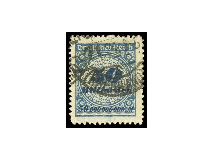 50 Mrd. M., gestempelt, tadellos durchstochen, Kabinett, sign. Infla (Mi. 900,-) (ex Sammlung Gubito)