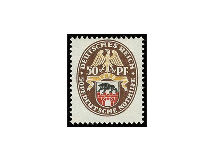 Nothilfe 5-50 Pfg. kpl. sowie 1929, 5-50 Pfg. kpl., postfrisch, Pracht (Mi. 480,-)
