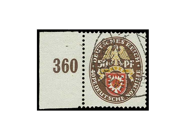 dito, sauber gestempeltes linkes Randstück, Kabinett, doppelt sign. Schlegel BPP (Mi. 500,-)