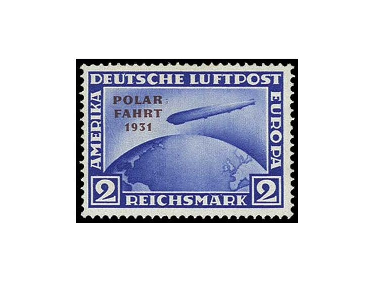 1 und 2 M., erstere linkes Randstück, ungebraucht, Kabinett (Mi. 1.300,-) (ex Sammlung Gubito)