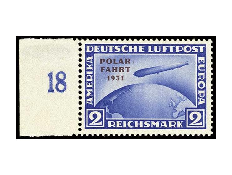 2 M., postfrisches linkes Randstück (dort mit Falzrest), Kabinett, unsign. mit Fotoattest D. Schlegel BPP (Mi. 2800,-)