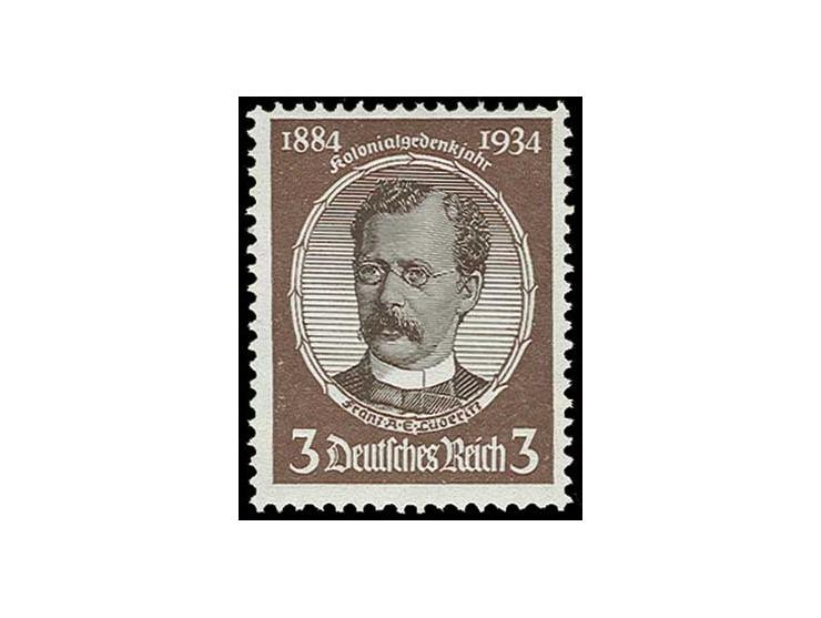 3 Pfg. lilabraun/dunkellilabraun, postfrisch, Luxus, sign. Schlegel BPP (Mi. 1200,-)