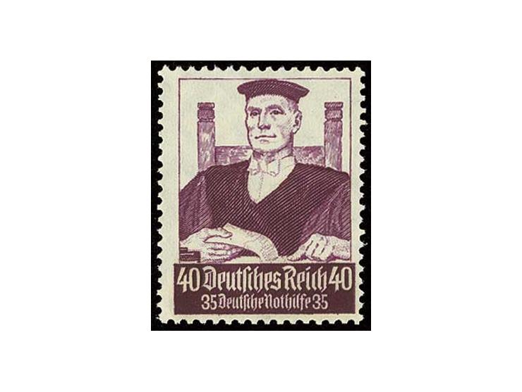 Stände 3-40 Pfg. kpl., postfrisch, 20 Pfg. zwei unwesentlich verkürzte Eckzahnspitzen (Mi. 550,-)