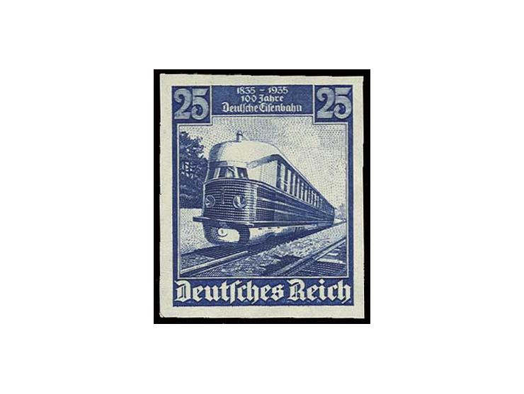 100 Jahre Eisenbahn 25 Pfg. ungezähnt, postfrisch, Luxus (Mi. 1500,-)