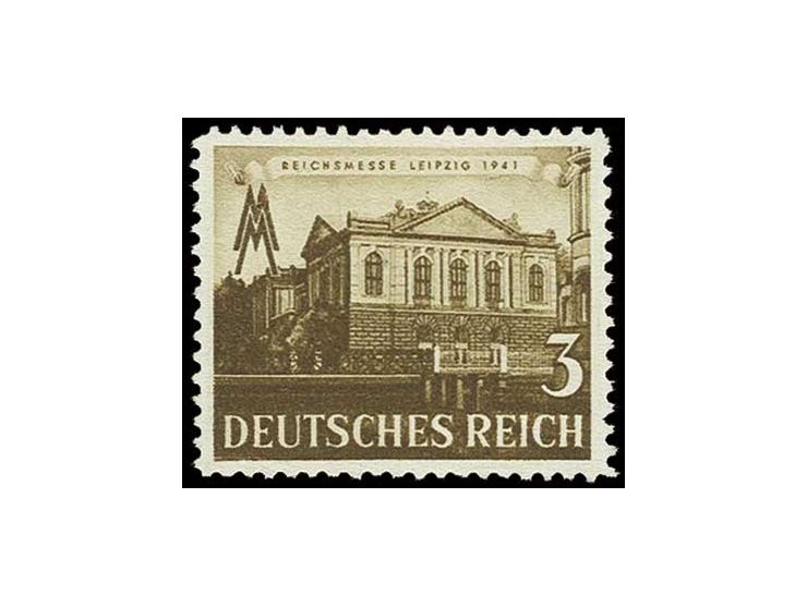 1941, Leipziger Frühjahrsmesse 3 Pfg., Probedruck in schwärzlichockerbraun und Zähnung·L12, ungummiert, Kabinett, Fotoattest 