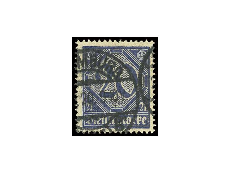 20 Pfg. preußischblau mit sauberem Stempel "HAMBURG", Kabinett, sign. Infla (Mi. 950,-)