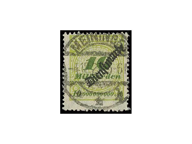 5-20 Mrd. M., sauber gestempelt, 10 Mrd. M. geringfügige Zahnmängel, sign. Dr.·Oechsner BPP und Infla (Mi. 490,-)