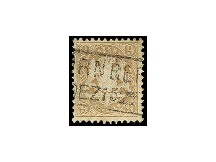 9 Kr. braunorange, gestempelt, Pracht, doppelt sign. Pfenninger (Mi. 600,-) (ex Sammlung Gubito)