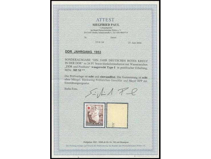 Rotes Kreuz 24 Pfg. mit Wz. 2X, postfrisch, sign. u.a. Mayer BPP und Fotoattest Paul BPP (Mi. 1.800,-)