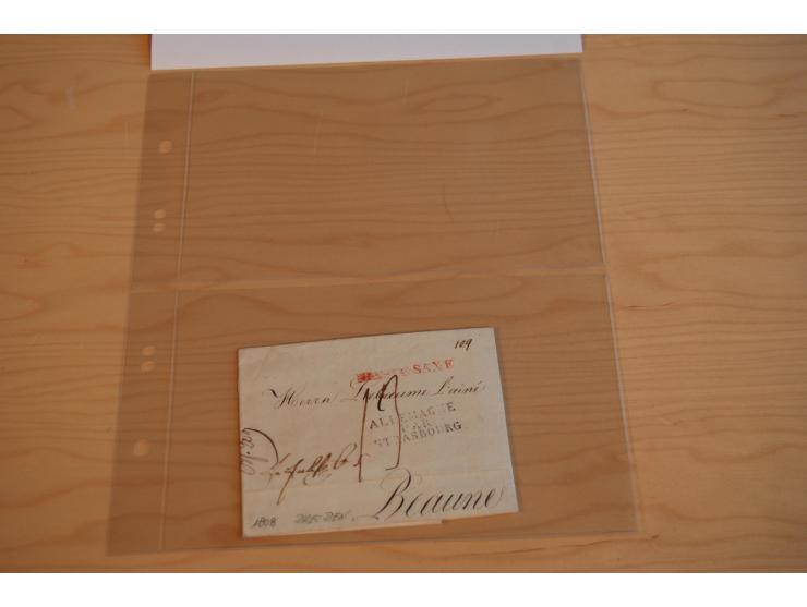 1800/70 (ca.), über 800 Vorphila- und (wenig) Dienstbriefe, dabei viel interessantes Material, Transit- und Militärbriefe; zu