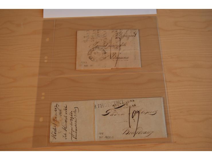 1800/70 (ca.), über 800 Vorphila- und (wenig) Dienstbriefe, dabei viel interessantes Material, Transit- und Militärbriefe; zu