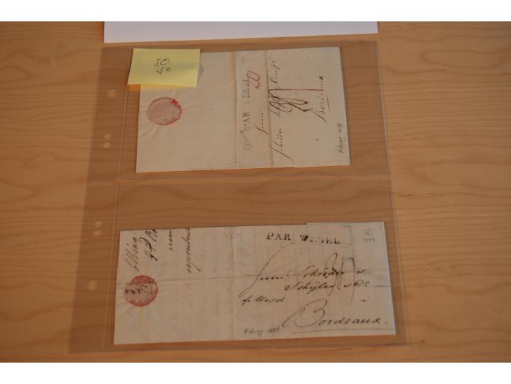 1800/70 (ca.), über 800 Vorphila- und (wenig) Dienstbriefe, dabei viel interessantes Material, Transit- und Militärbriefe; zu