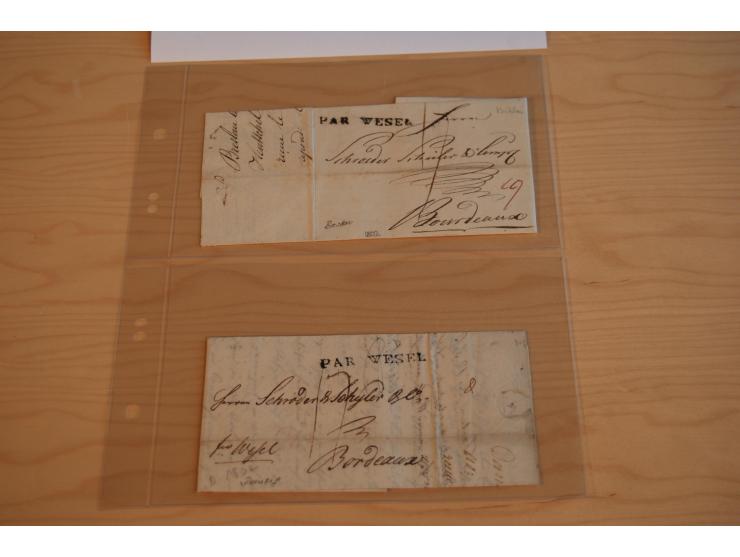 1800/70 (ca.), über 800 Vorphila- und (wenig) Dienstbriefe, dabei viel interessantes Material, Transit- und Militärbriefe; zu