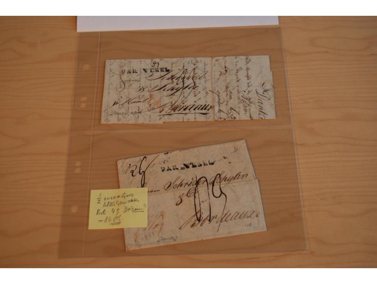 1800/70 (ca.), über 800 Vorphila- und (wenig) Dienstbriefe, dabei viel interessantes Material, Transit- und Militärbriefe; zu
