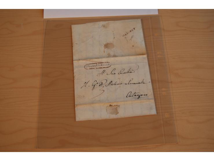 1800/70 (ca.), über 800 Vorphila- und (wenig) Dienstbriefe, dabei viel interessantes Material, Transit- und Militärbriefe; zu
