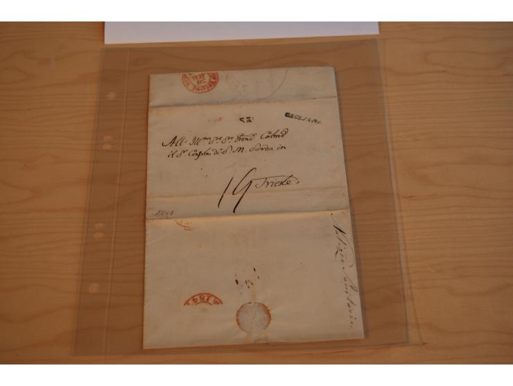 1800/70 (ca.), über 800 Vorphila- und (wenig) Dienstbriefe, dabei viel interessantes Material, Transit- und Militärbriefe; zu