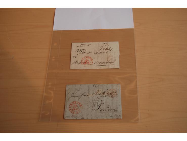 1800/70 (ca.), über 800 Vorphila- und (wenig) Dienstbriefe, dabei viel interessantes Material, Transit- und Militärbriefe; zu