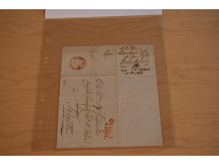 1800/70 (ca.), über 800 Vorphila- und (wenig) Dienstbriefe, dabei viel interessantes Material, Transit- und Militärbriefe; zu