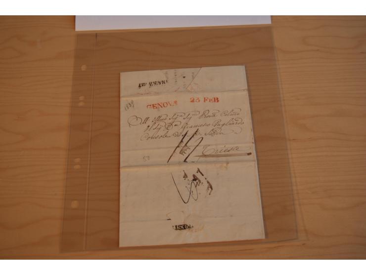 1800/70 (ca.), über 800 Vorphila- und (wenig) Dienstbriefe, dabei viel interessantes Material, Transit- und Militärbriefe; zu