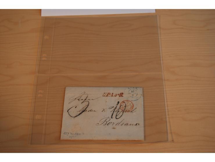 1800/70 (ca.), über 800 Vorphila- und (wenig) Dienstbriefe, dabei viel interessantes Material, Transit- und Militärbriefe; zu