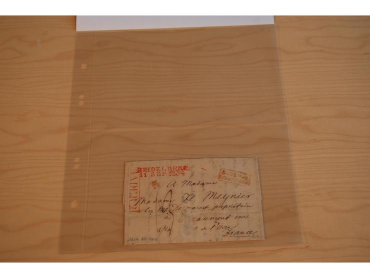 1800/70 (ca.), über 800 Vorphila- und (wenig) Dienstbriefe, dabei viel interessantes Material, Transit- und Militärbriefe; zu