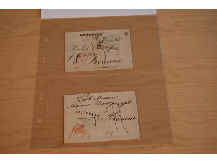 1800/70 (ca.), über 800 Vorphila- und (wenig) Dienstbriefe, dabei viel interessantes Material, Transit- und Militärbriefe; zu